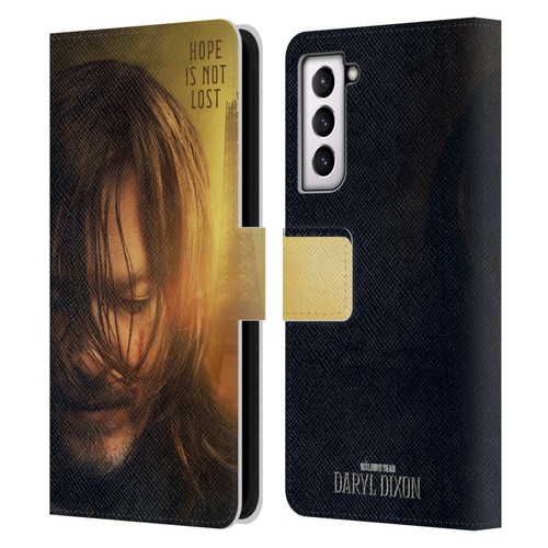 The Walking Dead: Daryl Dixon Key Art Full Face Leather Book Wallet Case Cover For Samsung Galaxy S21 5G