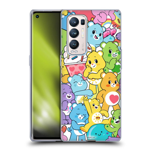 Care Bears Sweet And Savory Character Pattern Soft Gel Case for OPPO Find X3 Neo / Reno5 Pro+ 5G