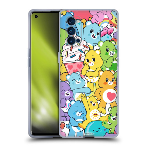 Care Bears Sweet And Savory Character Pattern Soft Gel Case for OPPO Reno 4 Pro 5G