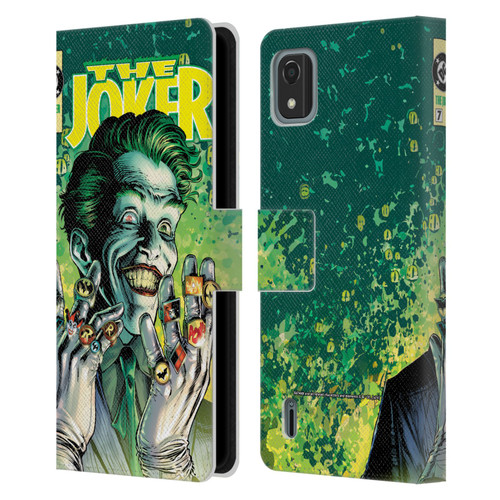 Batman DC Comics 90th Anniversary Comic Books The Joker #7 Leather Book Wallet Case Cover For Nokia C2 2nd Edition