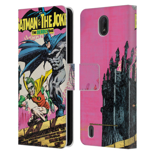 Batman DC Comics 90th Anniversary Comic Books Batman And Joker Leather Book Wallet Case Cover For Nokia C01 Plus/C1 2nd Edition