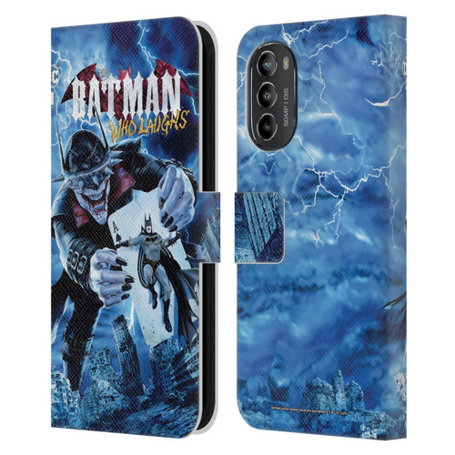Batman DC Comics 90th Anniversary Comic Books The Batman Who Laughs Leather Book Wallet Case Cover For Motorola Moto G82 5G