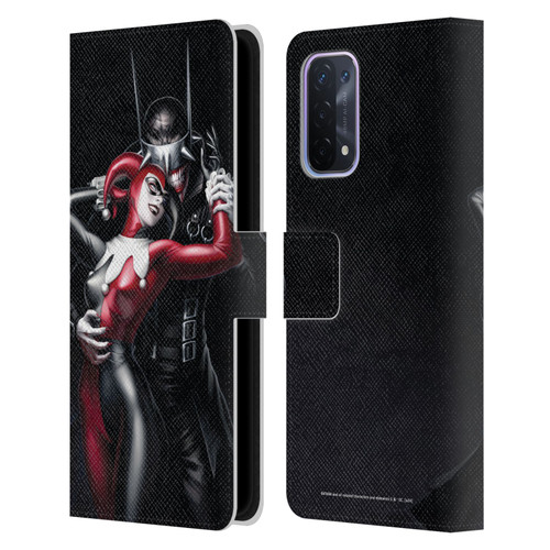 Batman DC Comics 90th Anniversary Comic Books Harley Quinn Leather Book Wallet Case Cover For OPPO A54 5G