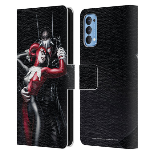 Batman DC Comics 90th Anniversary Comic Books Harley Quinn Leather Book Wallet Case Cover For OPPO Reno 4 5G