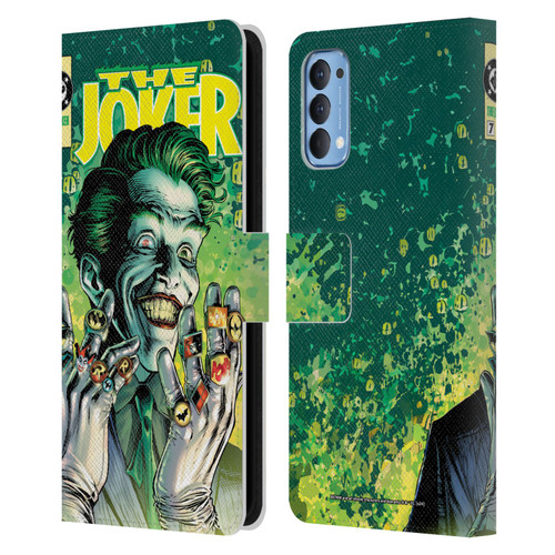 Batman DC Comics 90th Anniversary Comic Books The Joker #7 Leather Book Wallet Case Cover For OPPO Reno 4 5G