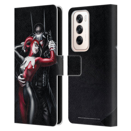 Batman DC Comics 90th Anniversary Comic Books Harley Quinn Leather Book Wallet Case Cover For OPPO Reno12 5G