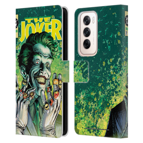 Batman DC Comics 90th Anniversary Comic Books The Joker #7 Leather Book Wallet Case Cover For OPPO Reno12 5G