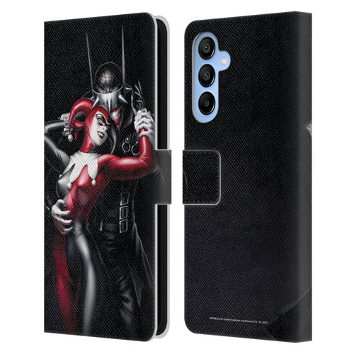 Batman DC Comics 90th Anniversary Comic Books Harley Quinn Leather Book Wallet Case Cover For Samsung Galaxy A16 5G