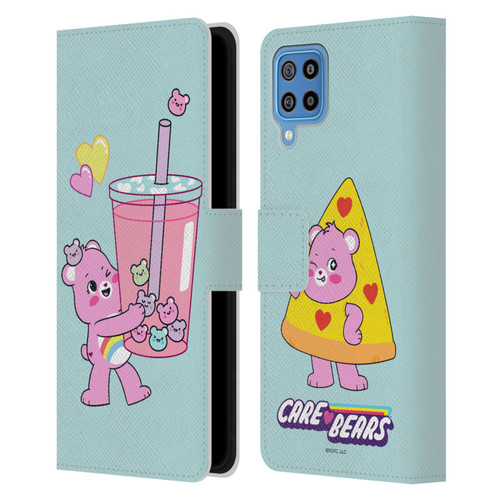 Care Bears Sweet And Savory Cheer Drink Leather Book Wallet Case Cover For Samsung Galaxy F22 (2021)