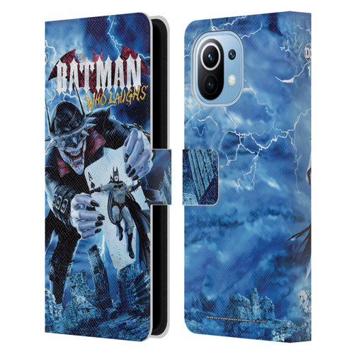 Batman DC Comics 90th Anniversary Comic Books The Batman Who Laughs Leather Book Wallet Case Cover For Xiaomi Mi 11