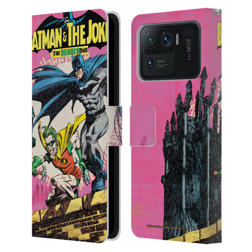 Batman DC Comics 90th Anniversary Comic Books Batman And Joker Leather Book Wallet Case Cover For Xiaomi Mi 11 Ultra