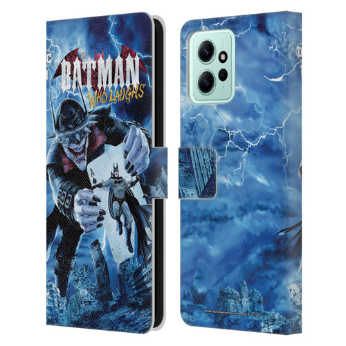Batman DC Comics 90th Anniversary Comic Books The Batman Who Laughs Leather Book Wallet Case Cover For Xiaomi Redmi 12