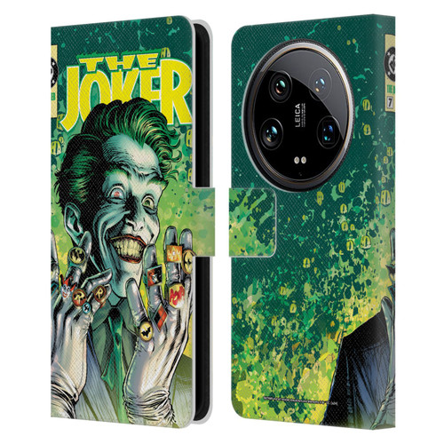 Batman DC Comics 90th Anniversary Comic Books The Joker #7 Leather Book Wallet Case Cover For Xiaomi 14 Ultra