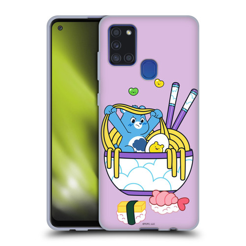 Care Bears Sweet And Savory Grumpy Ramen Sushi Soft Gel Case for Samsung Galaxy A21s (2020)