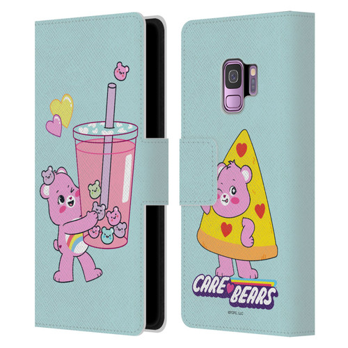 Care Bears Sweet And Savory Cheer Drink Leather Book Wallet Case Cover For Samsung Galaxy S9