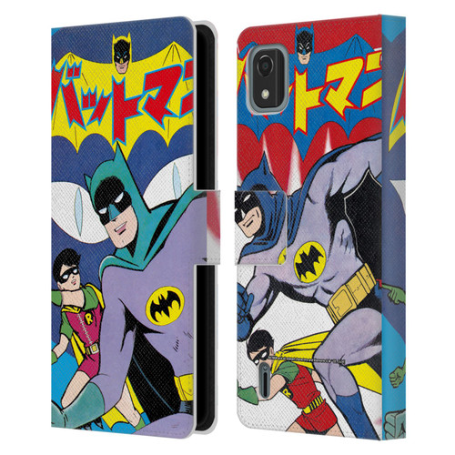 Batman DC Comics Bat-Manga! Comic Book Cover Leather Book Wallet Case Cover For Nokia C2 2nd Edition