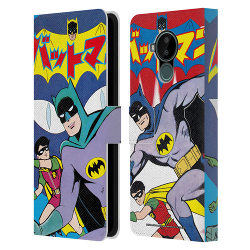 Batman DC Comics Bat-Manga! Comic Book Cover Leather Book Wallet Case Cover For Nokia C30