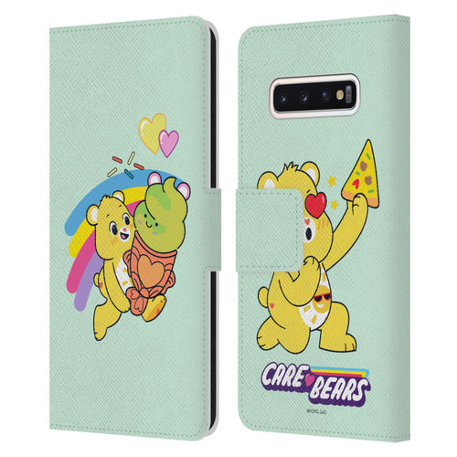 Care Bears Sweet And Savory Funshine Ice Cream Leather Book Wallet Case Cover For Samsung Galaxy S10