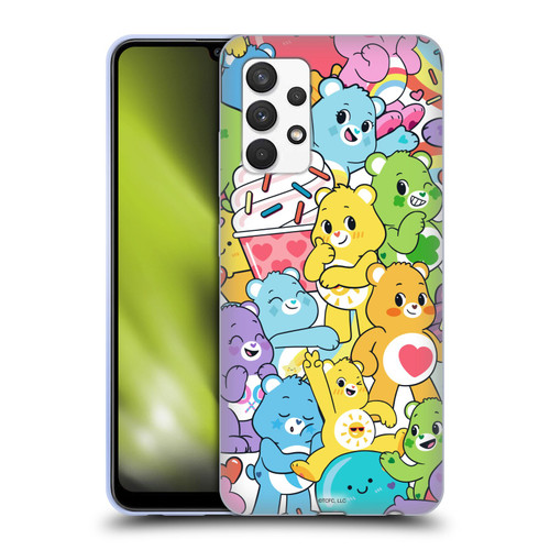 Care Bears Sweet And Savory Character Pattern Soft Gel Case for Samsung Galaxy A32 (2021)