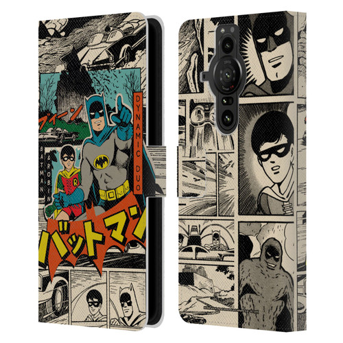 Batman DC Comics Bat-Manga! Collage Leather Book Wallet Case Cover For Sony Xperia Pro-I