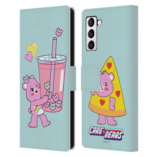 Care Bears Sweet And Savory Cheer Drink Leather Book Wallet Case Cover For Samsung Galaxy S21+ 5G