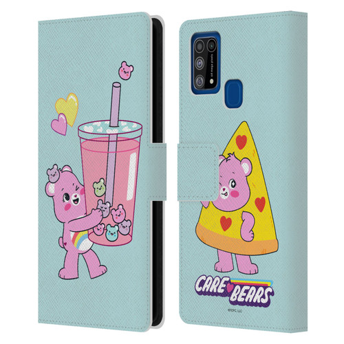 Care Bears Sweet And Savory Cheer Drink Leather Book Wallet Case Cover For Samsung Galaxy M31 (2020)