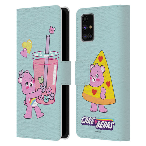 Care Bears Sweet And Savory Cheer Drink Leather Book Wallet Case Cover For Samsung Galaxy M31s (2020)