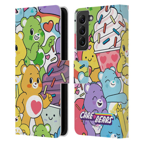 Care Bears Sweet And Savory Character Pattern Leather Book Wallet Case Cover For Samsung Galaxy S22+ 5G