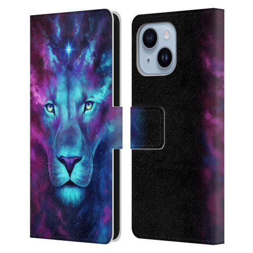 Jonas "JoJoesArt" Jödicke Big Cats Firstborn Leather Book Wallet Case Cover For Apple iPhone 14 Plus