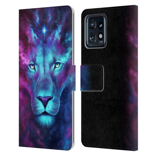 Jonas "JoJoesArt" Jödicke Big Cats Firstborn Leather Book Wallet Case Cover For Motorola Moto Edge 40 Pro/Plus 2023