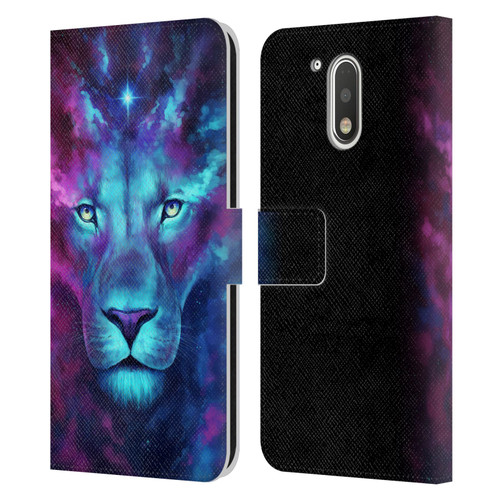 Jonas "JoJoesArt" Jödicke Big Cats Firstborn Leather Book Wallet Case Cover For Motorola Moto G41