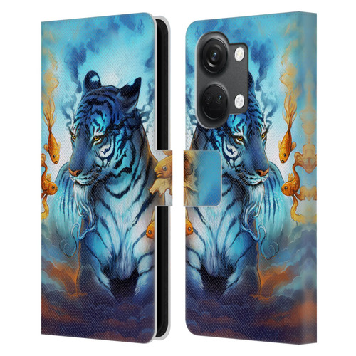 Jonas "JoJoesArt" Jödicke Big Cats Tiger Fish Leather Book Wallet Case Cover For OnePlus Nord 3 5G