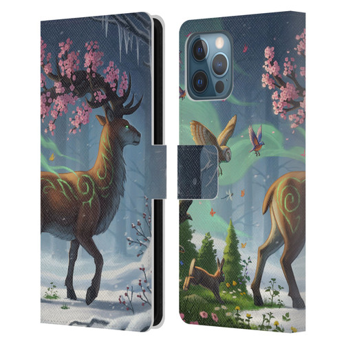 Jonas "JoJoesArt" Jödicke Fantasy Forest Springbringer Leather Book Wallet Case Cover For Apple iPhone 12 Pro Max
