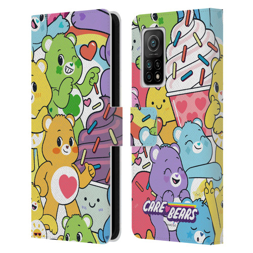 Care Bears Sweet And Savory Character Pattern Leather Book Wallet Case Cover For Xiaomi Mi 10T 5G