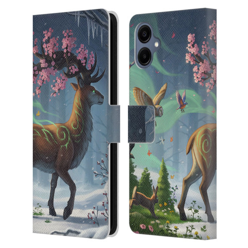 Jonas "JoJoesArt" Jödicke Fantasy Forest Springbringer Leather Book Wallet Case Cover For Samsung Galaxy A06 4G