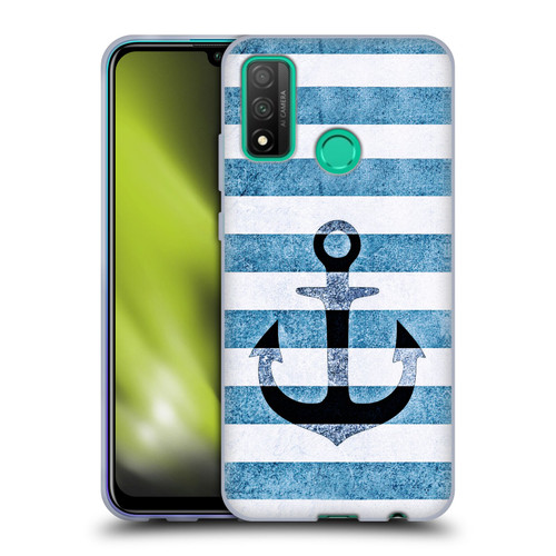 Monika Strigel Vintage Anchors Indigo Soft Gel Case for Huawei P Smart (2020)