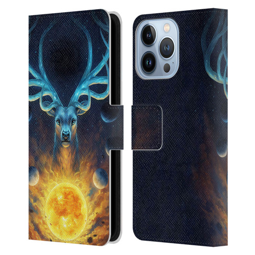 Jonas "JoJoesArt" Jödicke Wildlife 2 Celestial Leather Book Wallet Case Cover For Apple iPhone 13 Pro