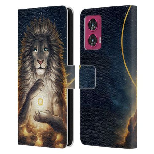 Jonas "JoJoesArt" Jödicke Wildlife 2 Soul Keeper Leather Book Wallet Case Cover For Motorola Edge 50 Fusion