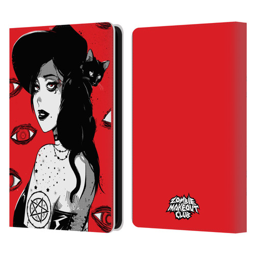 Zombie Makeout Club Graphics Black Makeup Leather Book Wallet Case Cover For Amazon Kindle Paperwhite 5 (2021)