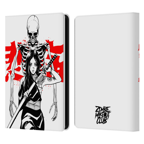 Zombie Makeout Club Graphics Death Blade Leather Book Wallet Case Cover For Amazon Kindle Paperwhite 5 (2021)