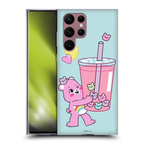 Care Bears Sweet And Savory Cheer Drink Soft Gel Case for Samsung Galaxy S22 Ultra 5G