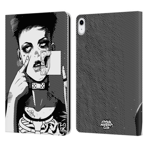 Zombie Makeout Club Graphics Dark Makeup Leather Book Wallet Case Cover For Apple iPad 10.9 2022/2025