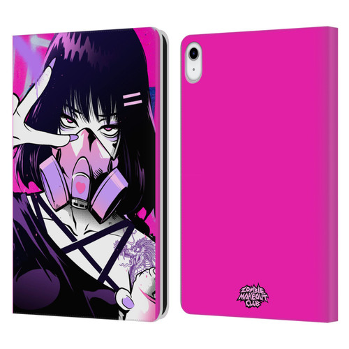 Zombie Makeout Club Graphics Facepiece Leather Book Wallet Case Cover For Apple iPad 10.9 2022/2025