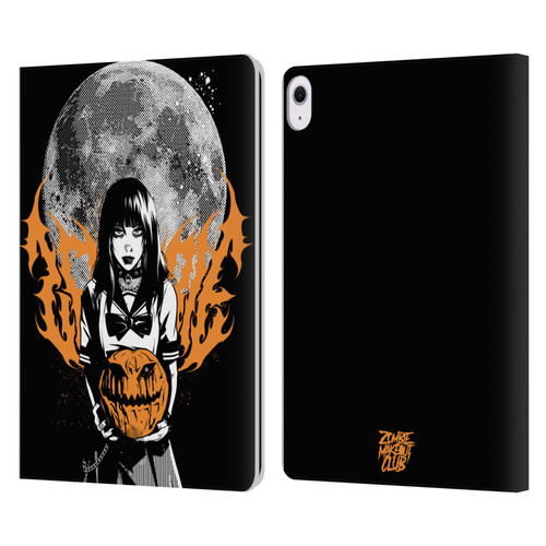 Zombie Makeout Club Graphics Halloween Pumpkin Leather Book Wallet Case Cover For Apple iPad Air 13 2024