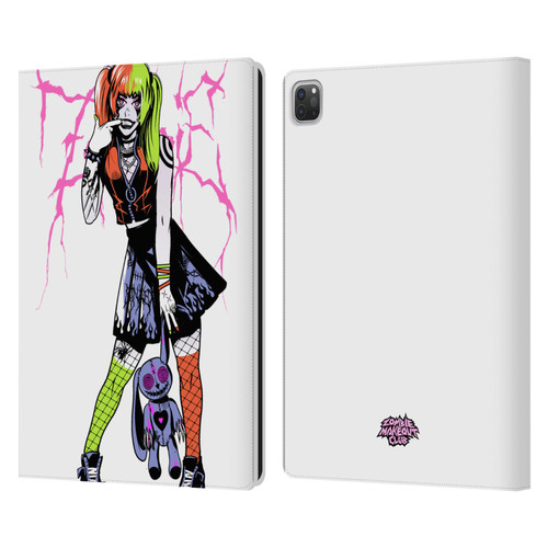 Zombie Makeout Club Graphics Bear Leather Book Wallet Case Cover For Apple iPad Pro 13 M4 2024