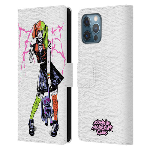 Zombie Makeout Club Graphics Bear Leather Book Wallet Case Cover For Apple iPhone 12 Pro Max