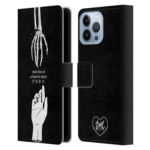 Zombie Makeout Club Graphics True Love Leather Book Wallet Case Cover For Apple iPhone 13 Pro Max