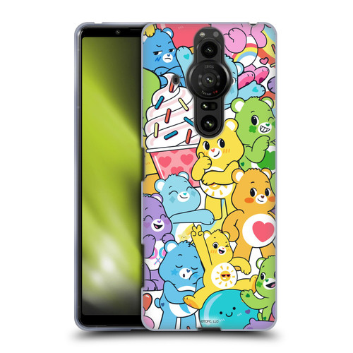 Care Bears Sweet And Savory Character Pattern Soft Gel Case for Sony Xperia Pro-I