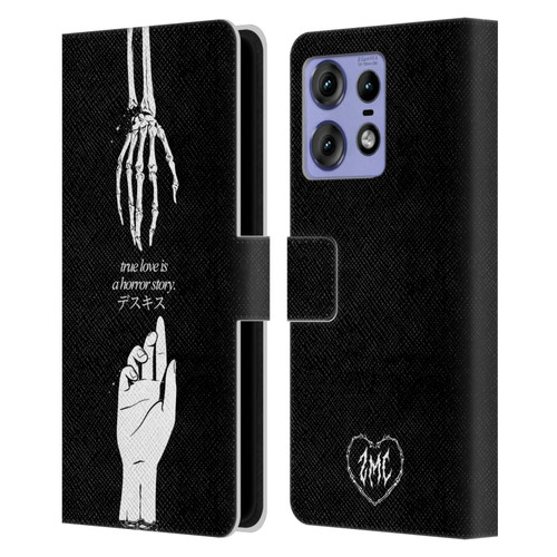 Zombie Makeout Club Graphics True Love Leather Book Wallet Case Cover For Motorola Edge 50 Pro