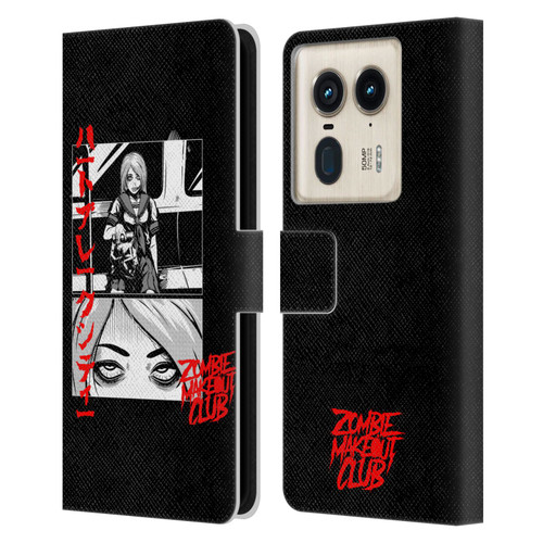 Zombie Makeout Club Graphics Comic Strip Leather Book Wallet Case Cover For Motorola Edge 50 Ultra/X50 Ultra
